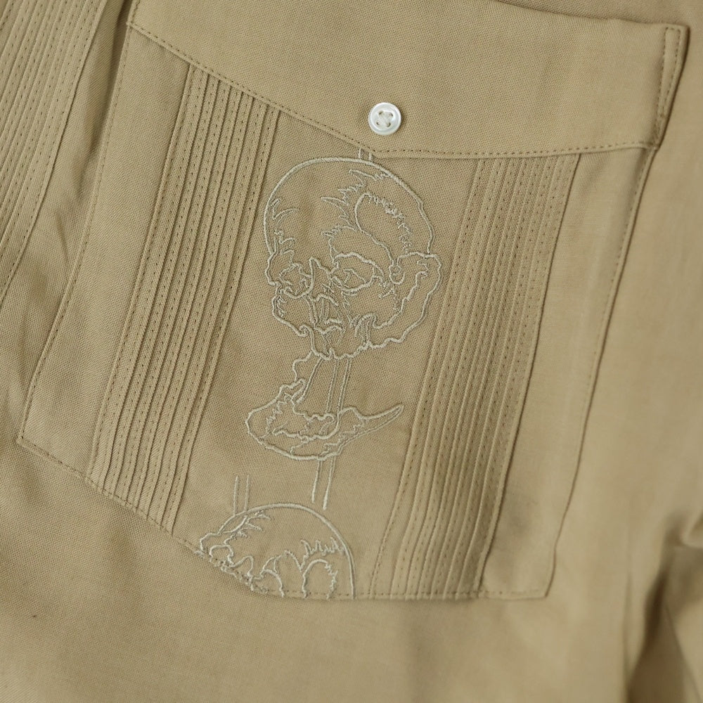 WACKO MARIA(ワコマリア) 25SS ×56 TATTOO STUDIO CUBA SHORTS 56タトゥースタジオ キューバショーツ ハーフパンツ ベージュ 56TS-WM-PT04