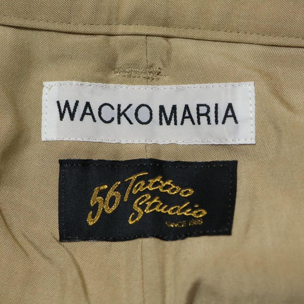 WACKO MARIA(ワコマリア) 25SS ×56 TATTOO STUDIO CUBA SHORTS 56タトゥースタジオ キューバショーツ ハーフパンツ ベージュ 56TS-WM-PT04