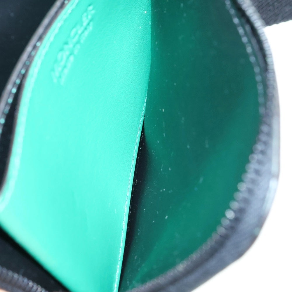 MONCLER(モンクレール) 23SS FLAT WALLET SMALL フラット ウォレット ショルダーストラップ付 コインケース 財布 グリーン I109A6C00003 M2743