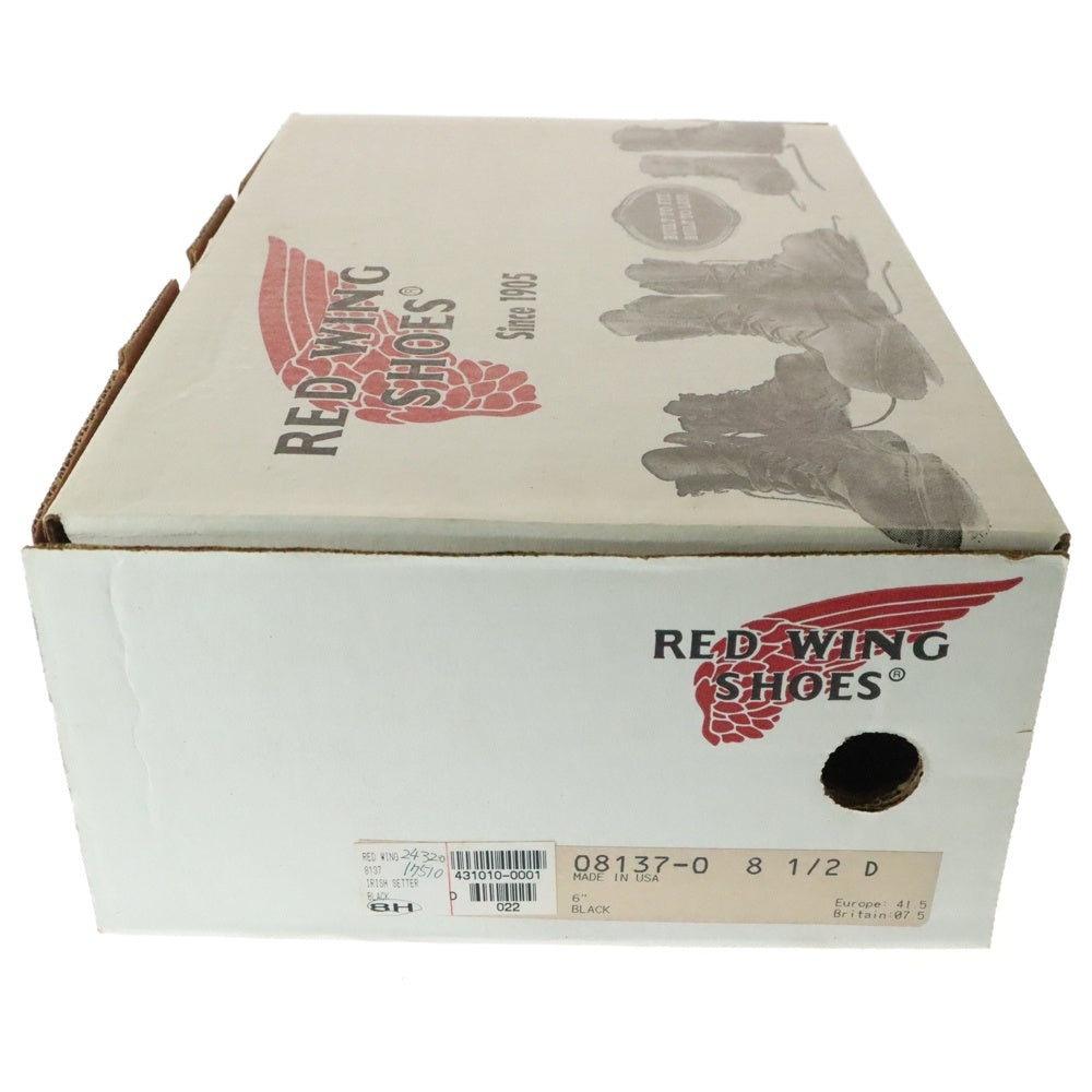 RED WING(レッド ウイング) 8137 IRISH SETTER BOOTS アイリッシュセッター レザー ワークブーツ ブラック