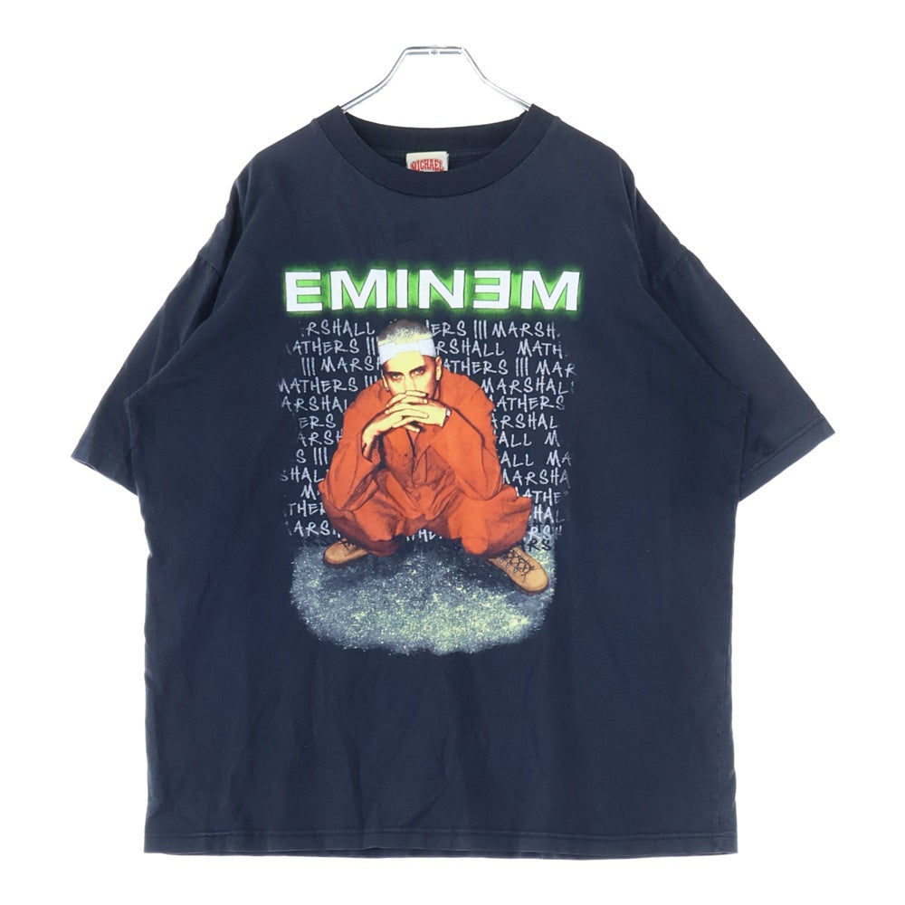 VINTAGE(ヴィンテージ) 90S EMINEM CRIMINAL エミネム クリミナル プリント クルーネック 半袖Tシャツ カットソー ブラック