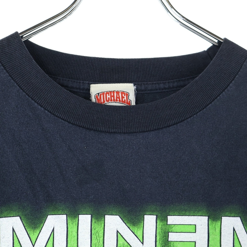 VINTAGE(ヴィンテージ) 90S EMINEM CRIMINAL エミネム クリミナル プリント クルーネック 半袖Tシャツ カットソー ブラック