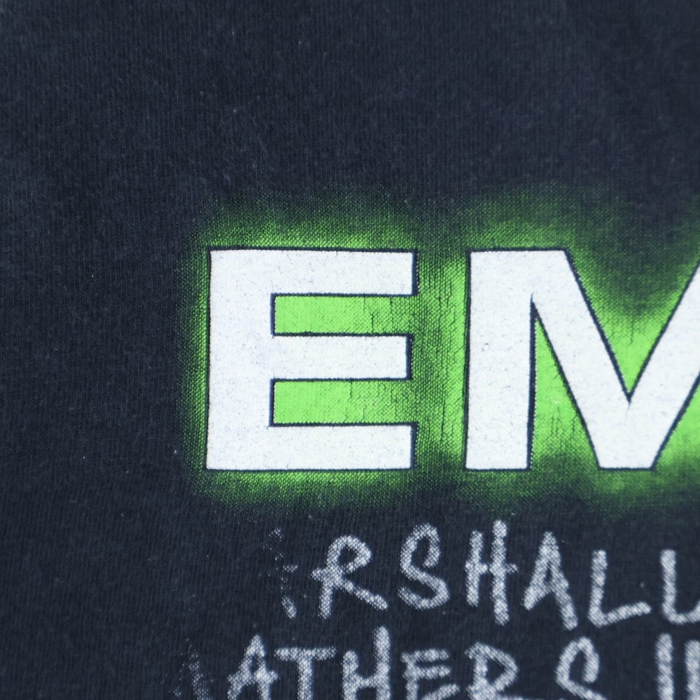 VINTAGE(ヴィンテージ) 90S EMINEM CRIMINAL エミネム クリミナル プリント クルーネック 半袖Tシャツ カットソー ブラック