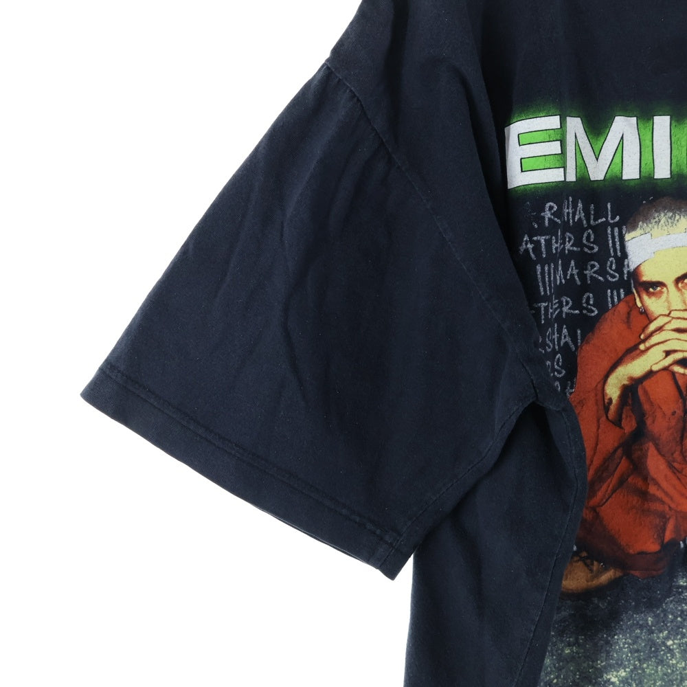 VINTAGE(ヴィンテージ) 90S EMINEM CRIMINAL エミネム クリミナル プリント クルーネック 半袖Tシャツ カットソー ブラック