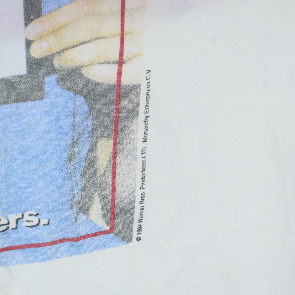 VINTAGE(ヴィンテージ) 90S NATURAL BORN KILLERS 1994 BLOOD LUST MOVIE PROMO ナチュラルボーンキラーズ プリント クルーネック 半袖Tシャツ カットソー ホワイト