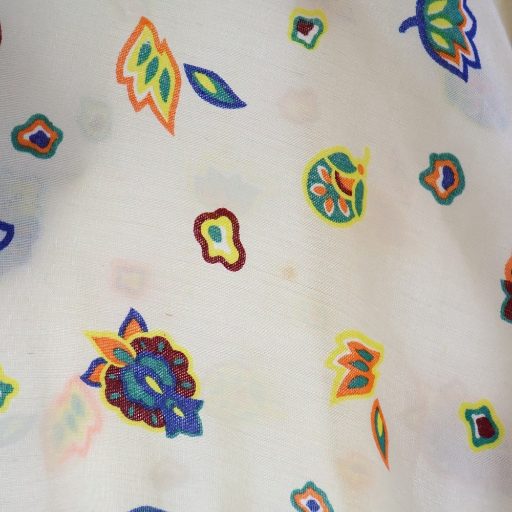 MISSONI(ミッソーニ) フラワーパターン 総柄 ボータイ付き 長袖シャツ ブラウス レディース ベージュ