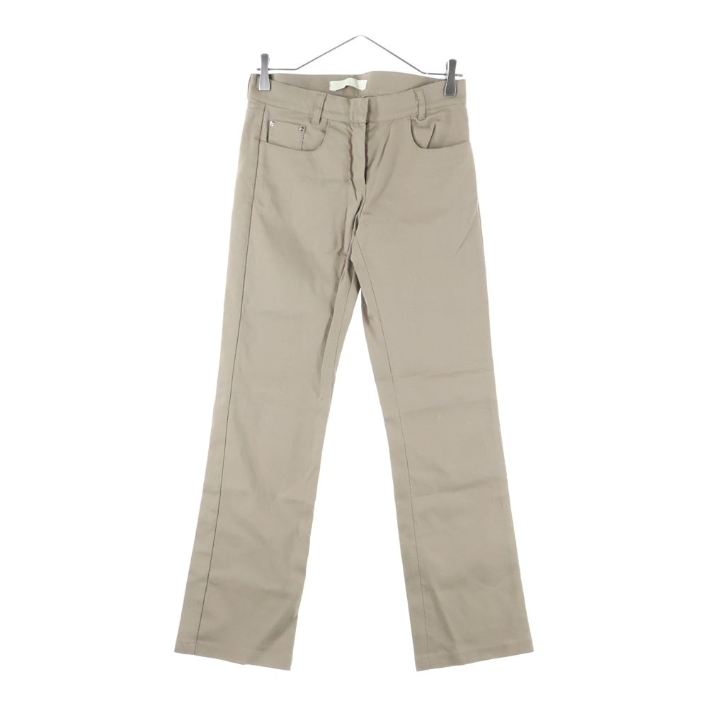 S MAX MARA(エス マックスマーラ) ロゴデザインリベット マルチポケット ジップアップ コットン スキニーパンツ レディース ベージュ 91360783