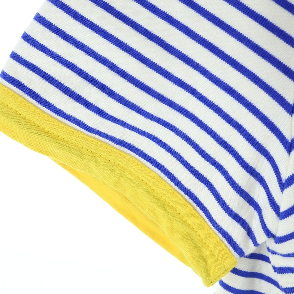 TORY BURCH(トリー バーチ) フラワーパターン ボーダー クルーネック カットソー 半袖リンガーTシャツ レディース マルチ N0022801