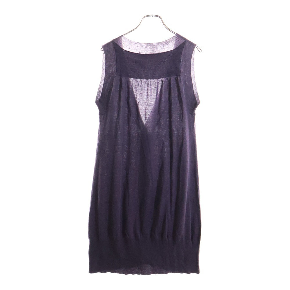 NO BRAND(ノーブランド) SPORT MAX CODE 8B Vネック ノースリーブワンピース レディース パープル