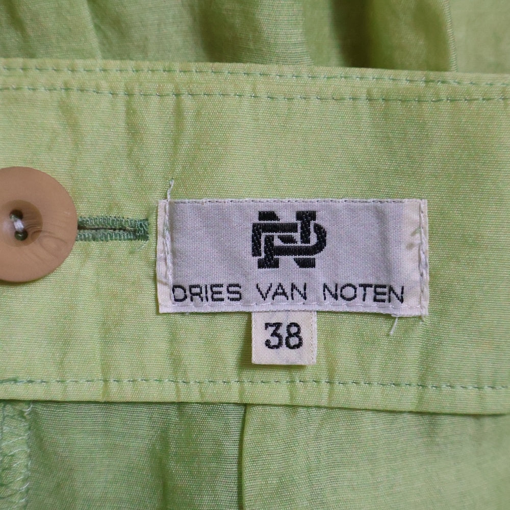 DRIES VAN NOTEN(ドリスヴァンノッテン) 1B マルチタック ジップアップ ロングスカート レディース グリーン 5251315E