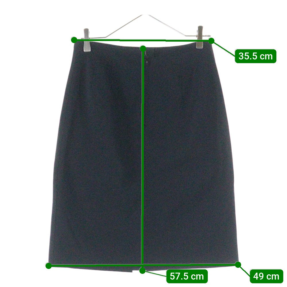 BELLUS CLOSET(ベルスクローゼット) サイドジップ ナイロン スカート レディース ブラック