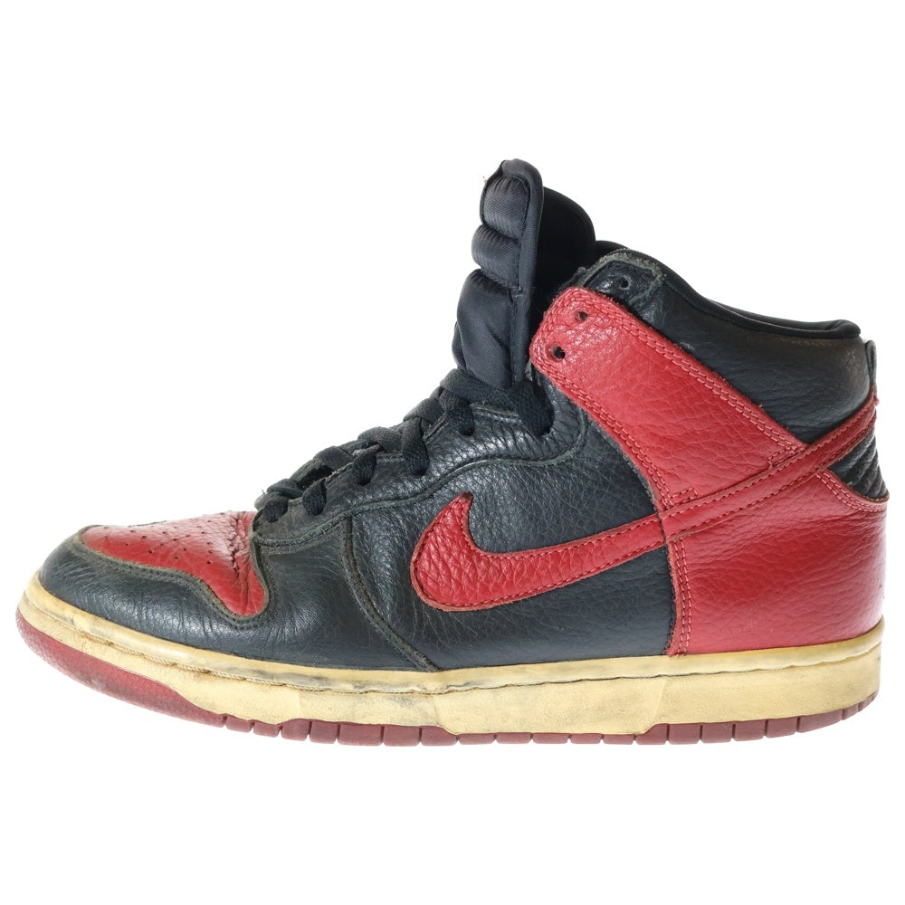 NIKE(ナイキ) 【観賞用 2000年製】 FOOT ACTION別注 DUNK HIGH ダンク ハイカットスニーカー ブラック/レッド US9.5/27.5cm 630383-061