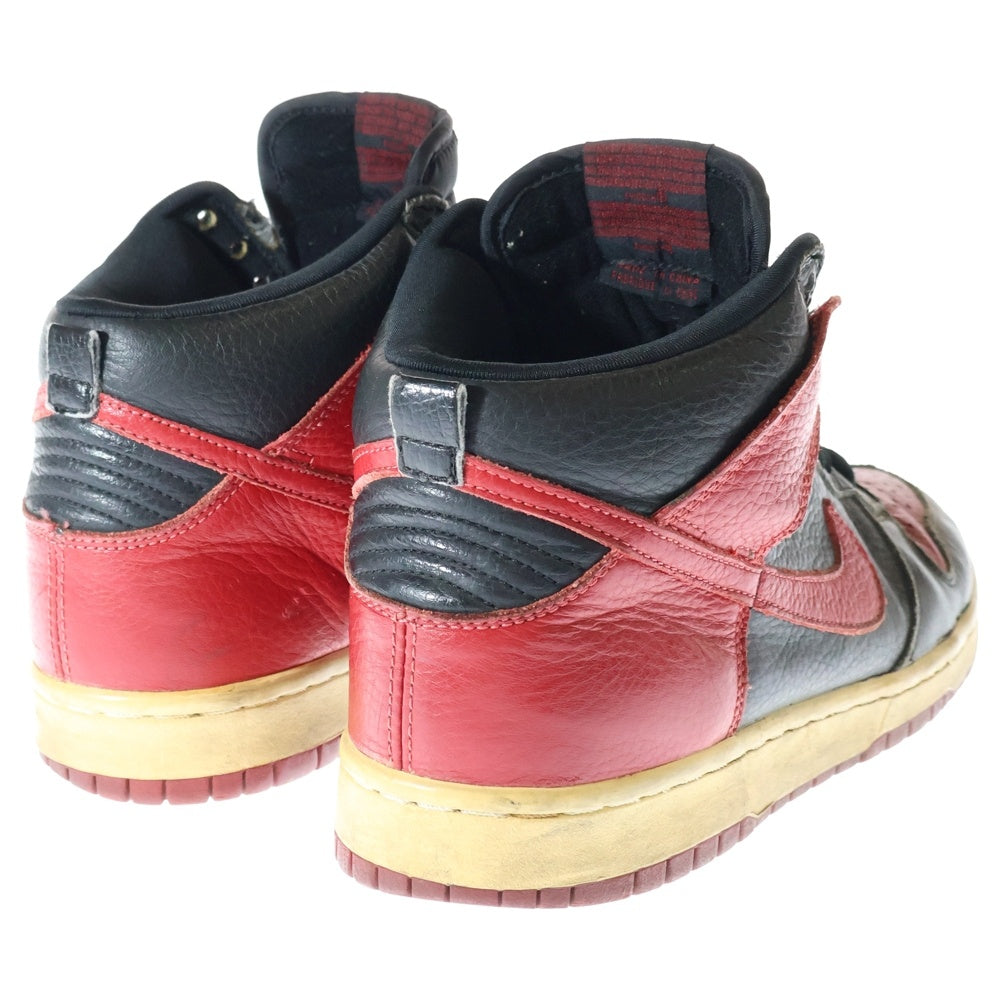 NIKE(ナイキ) 【観賞用 2000年製】 FOOT ACTION別注 DUNK HIGH ダンク ハイカットスニーカー ブラック/レッド US9.5/27.5cm 630383-061