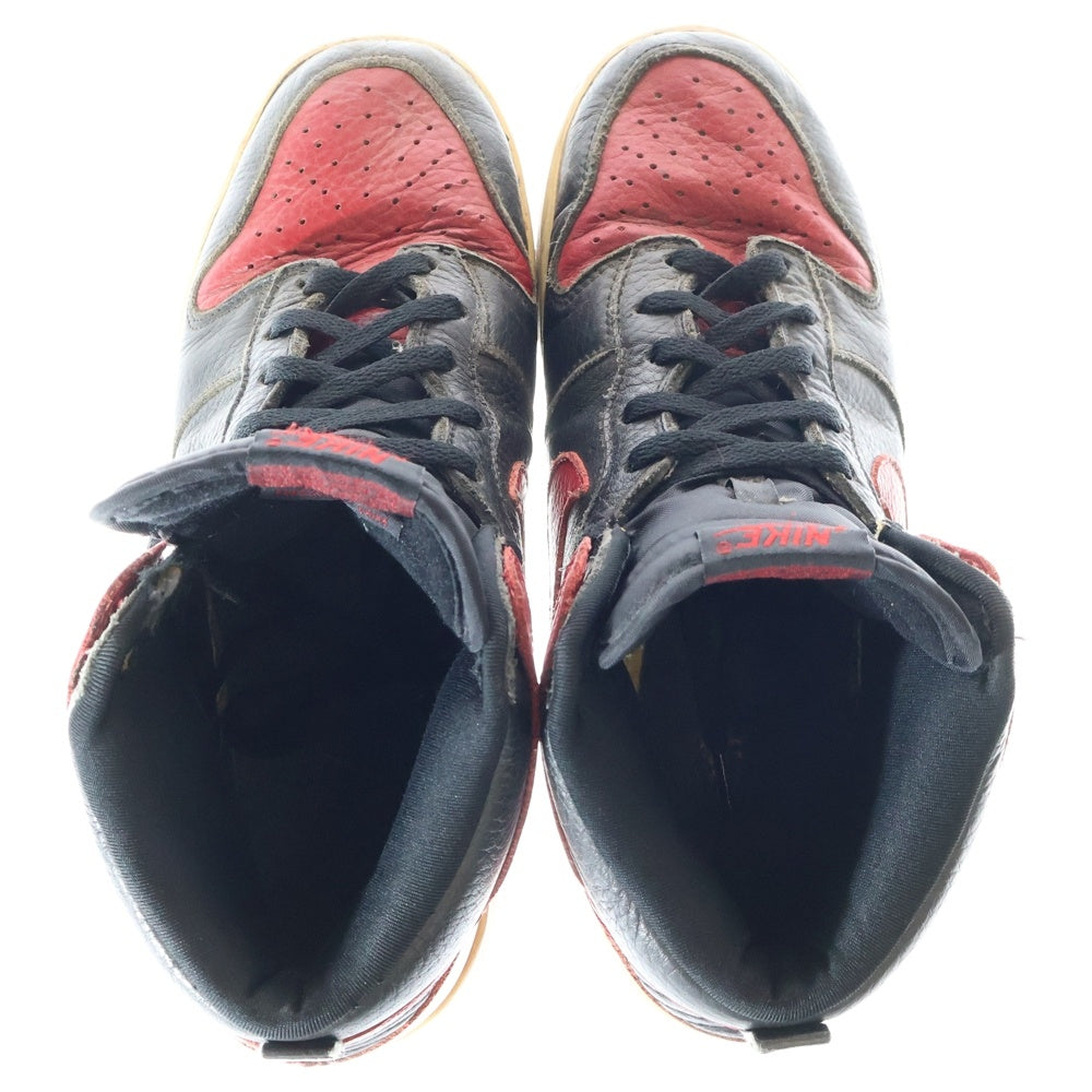 NIKE(ナイキ) 【観賞用 2000年製】 FOOT ACTION別注 DUNK HIGH ダンク ハイカットスニーカー ブラック/レッド US9.5/27.5cm 630383-061