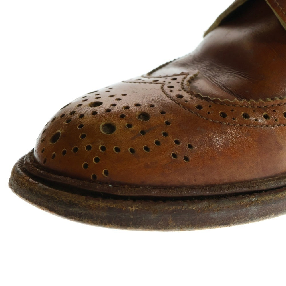 Tricker's(トリッカーズ) メダリオン ウィングチップ カントリー レザー レースアップ ブーツ ブラウン 5411