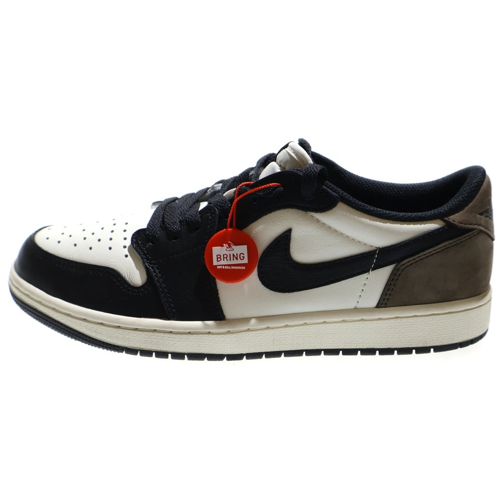 NIKE(ナイキ) AIR JORDAN 1 RETRO LOW OG MOCHA エア ジョーダン 1 レトロ オージー モカ ローカットスニーカー ホワイト/ブラック/ブラウン US9.5/27.5cm CZ0790-102