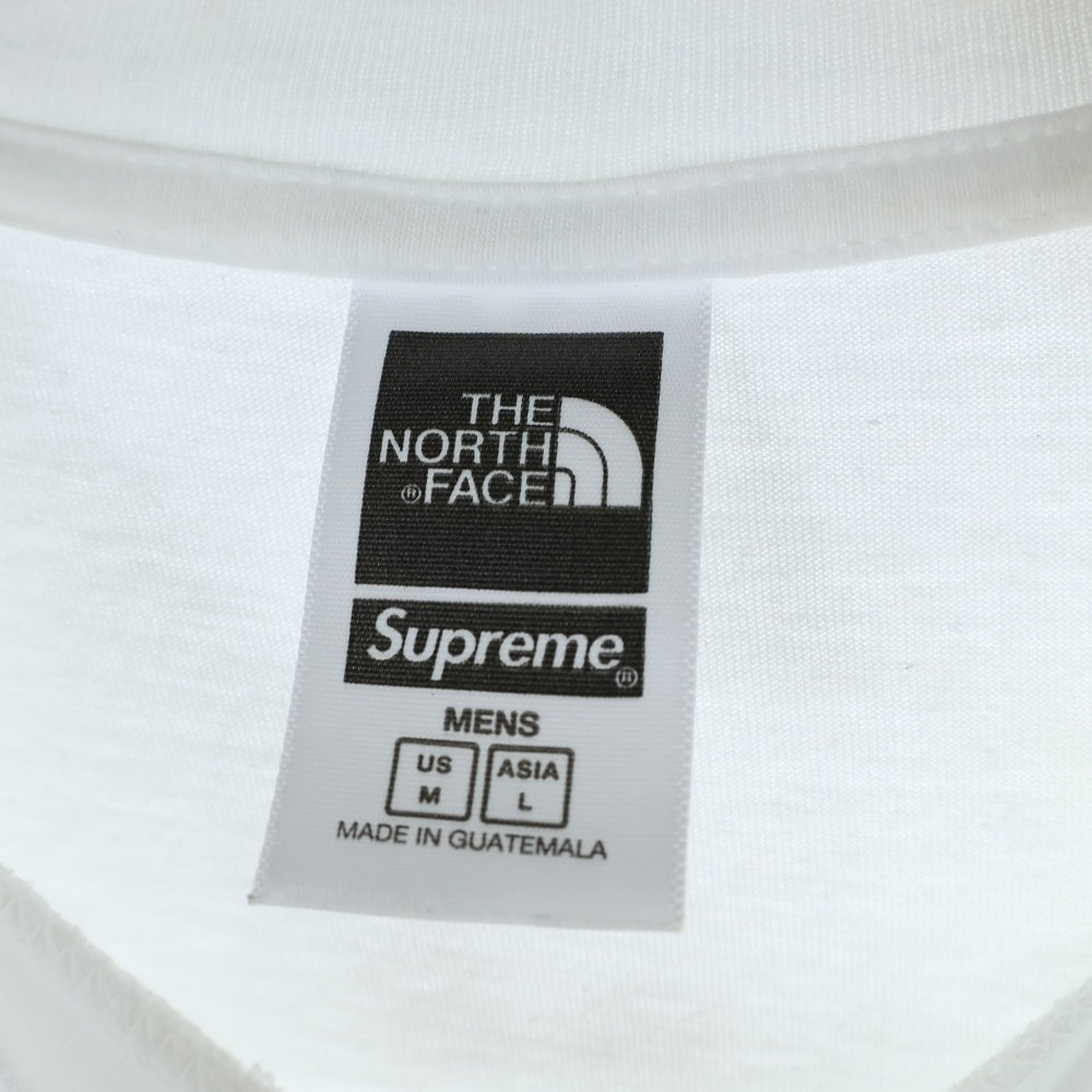 SUPREME(シュプリーム) 22SS ×THE NORTH FACE Bandana S/S Tee ザノースフェイス バンダナ クルーネック半袖Tシャツ カットソー ホワイト/グリーン NT02209I