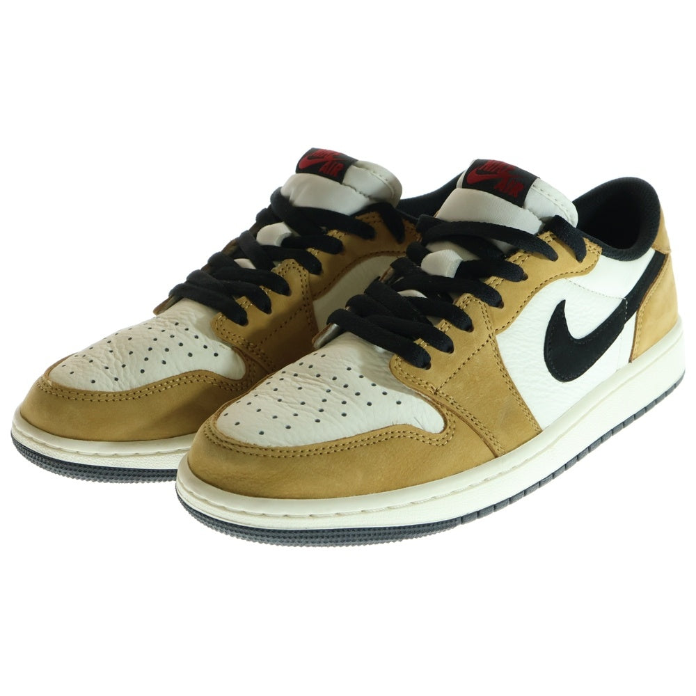 NIKE(ナイキ) AIR JORDAN 1 LOW OG ROOKIE OF THE YEAR SAIL AND GOLDEN HARVEST エア ジョーダン 1 オージー ルーキー オブ ザ イヤー ローカットスニーカー CZ0790-107