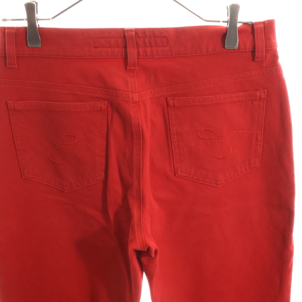 ESCADA SPORT(エスカーダ) ジップフライ ストレート スキニー パンツ ボトムス レッド