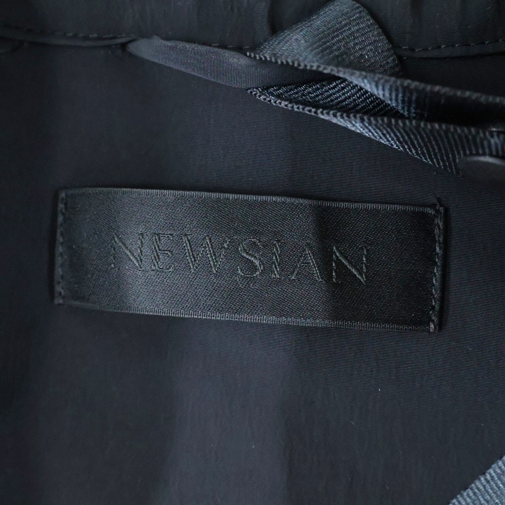 NEWSIAN(ニューシアン) NEWSIAN ナイロン トレンチコート ジャケット ブラック NWS-CT01