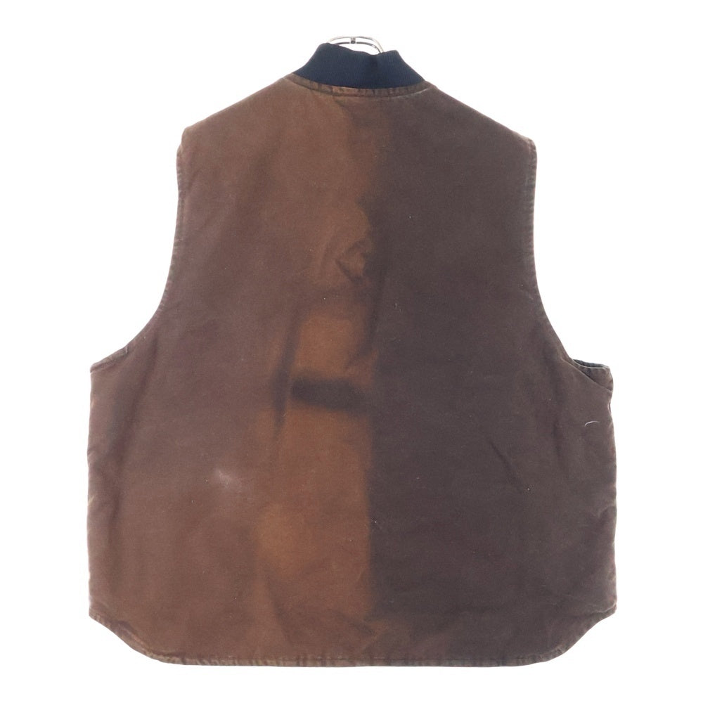CARHARTT(カーハート) 00S VINTAGE SANDSTONE ARCTIC QUILTING DUCK VEST ヴィンテージ サンドストーン アークティック キルティングダックベスト USA製 ブラウン V02