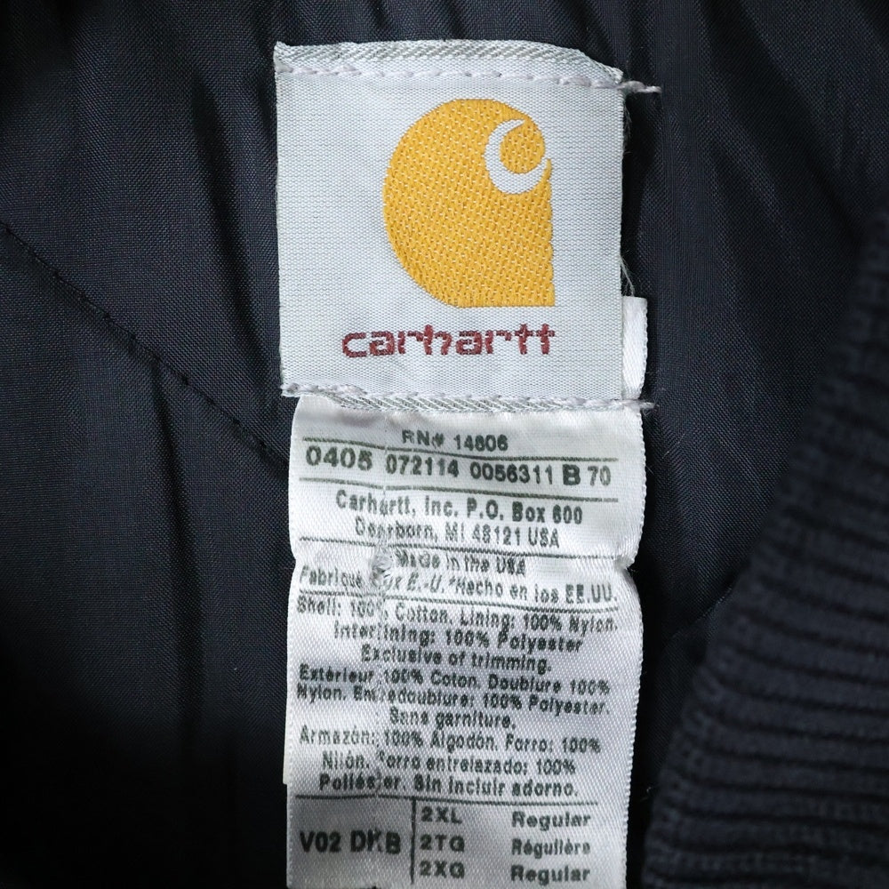 CARHARTT(カーハート) 00S VINTAGE SANDSTONE ARCTIC QUILTING DUCK VEST ヴィンテージ サンドストーン アークティック キルティングダックベスト USA製 ブラウン V02