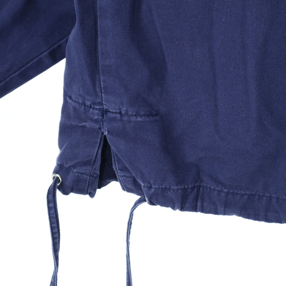 J.CREW(ジェイクルー) 90S VINTAGE 巨人タグ コットンアノラック ハーフジップパーカー フーディー ネイビー/ホワイト