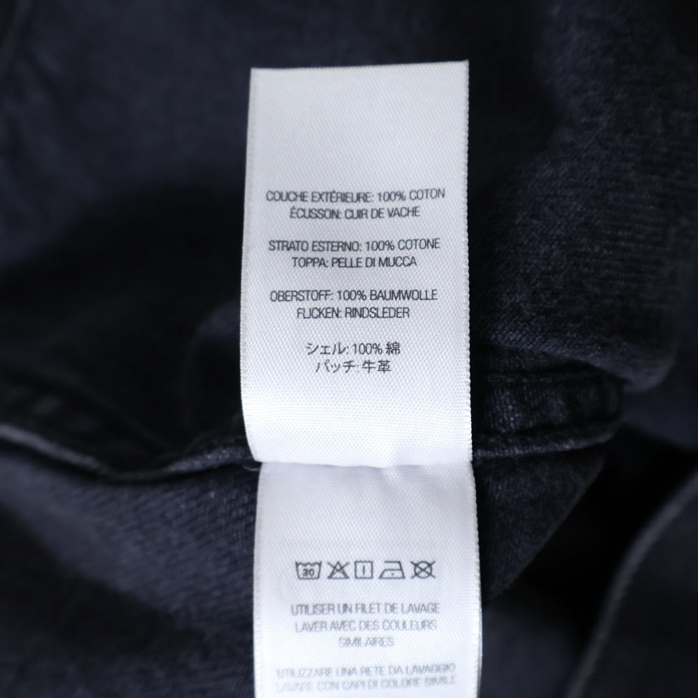 SUPREME(シュプリーム) 25SS Denim Trucker Jacket 胸ロゴ刺繍 デニムトラッカージャケット ブラック