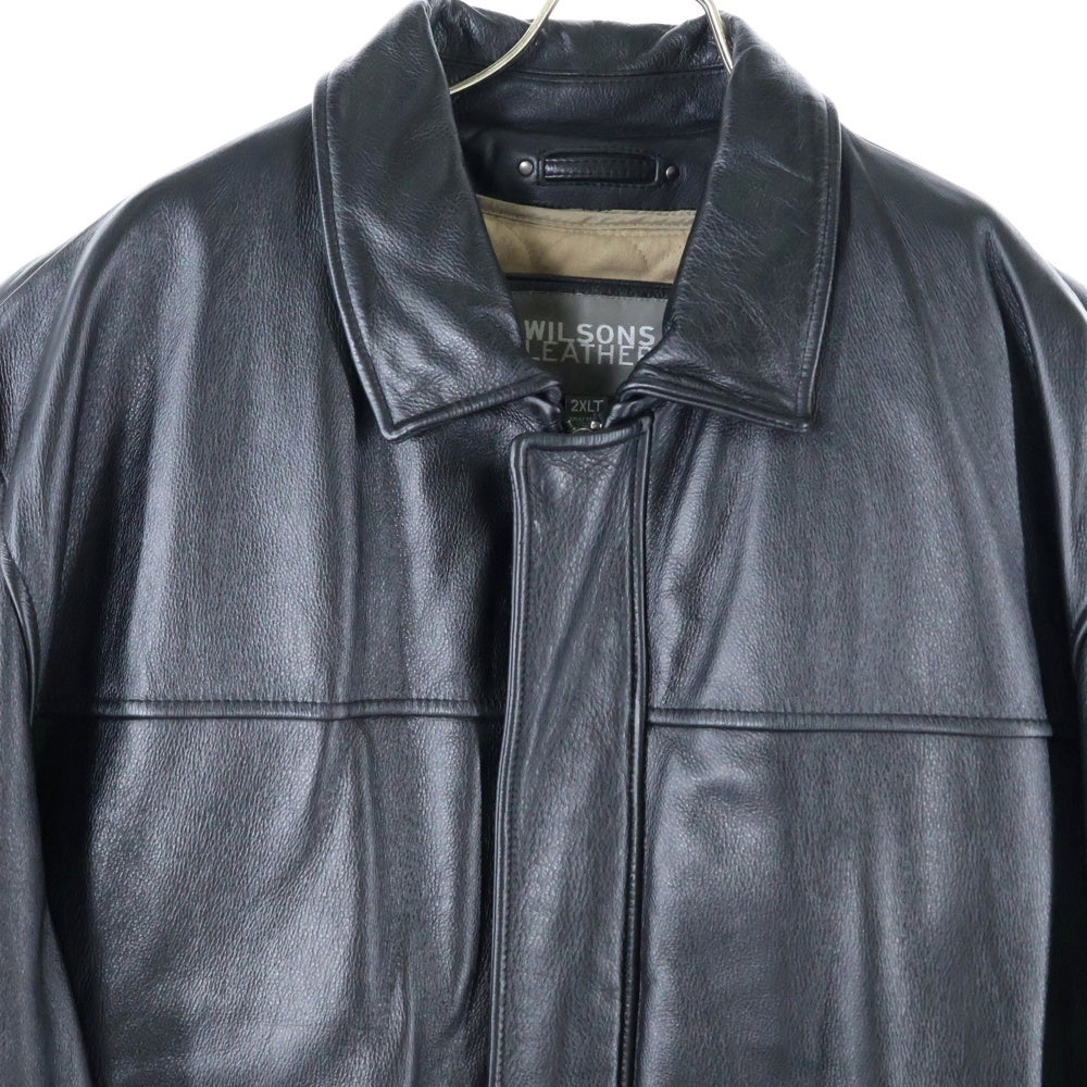 WILSONS LEATHER(ウィルソンズレザー) LEATHER ZIP UP JAKCET シンサレートライナー付 ジップアップレザージャケット ブラック