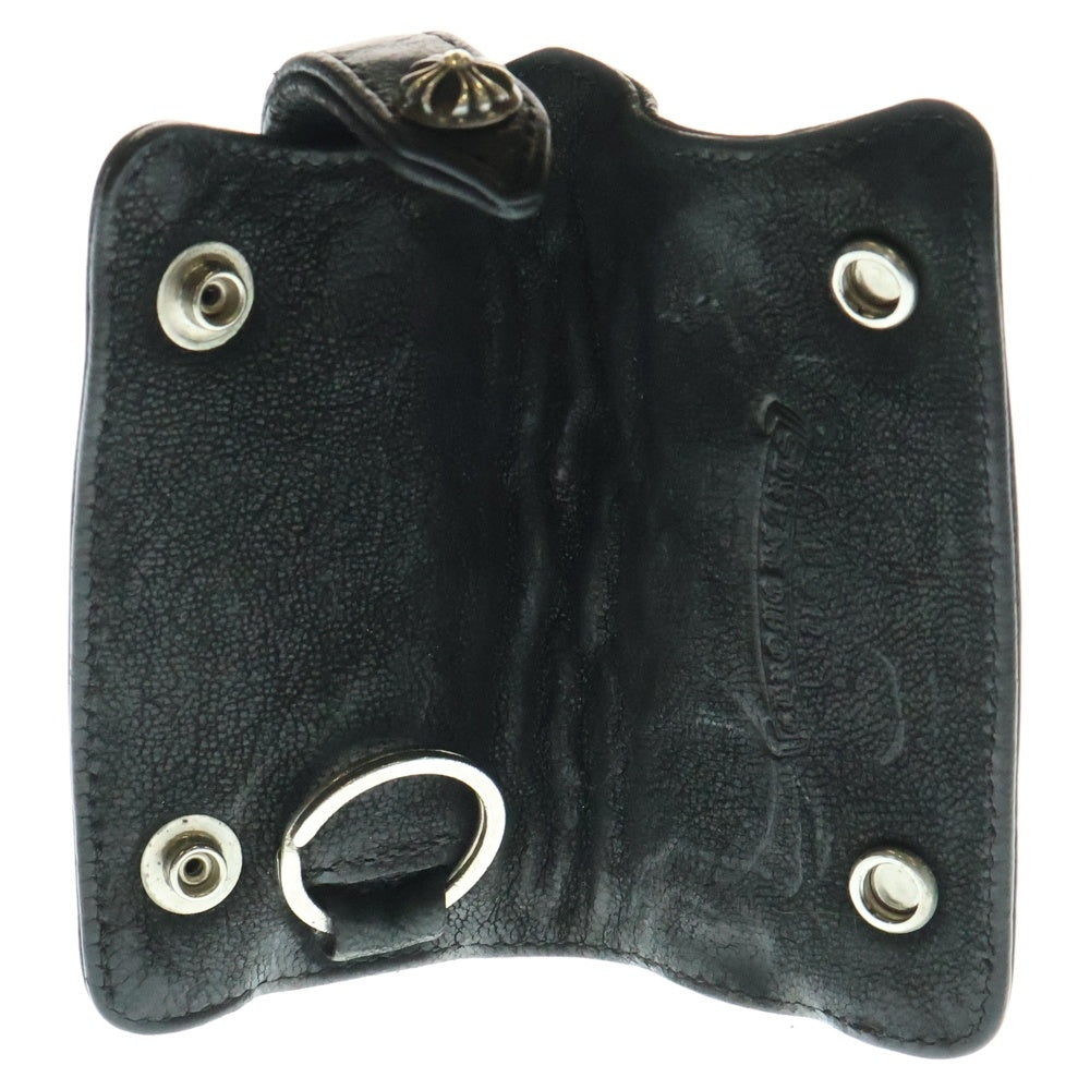 CHROME HEARTS(クロムハーツ) KEY CASE クロスボールボタンレザーキーケース ブラック
