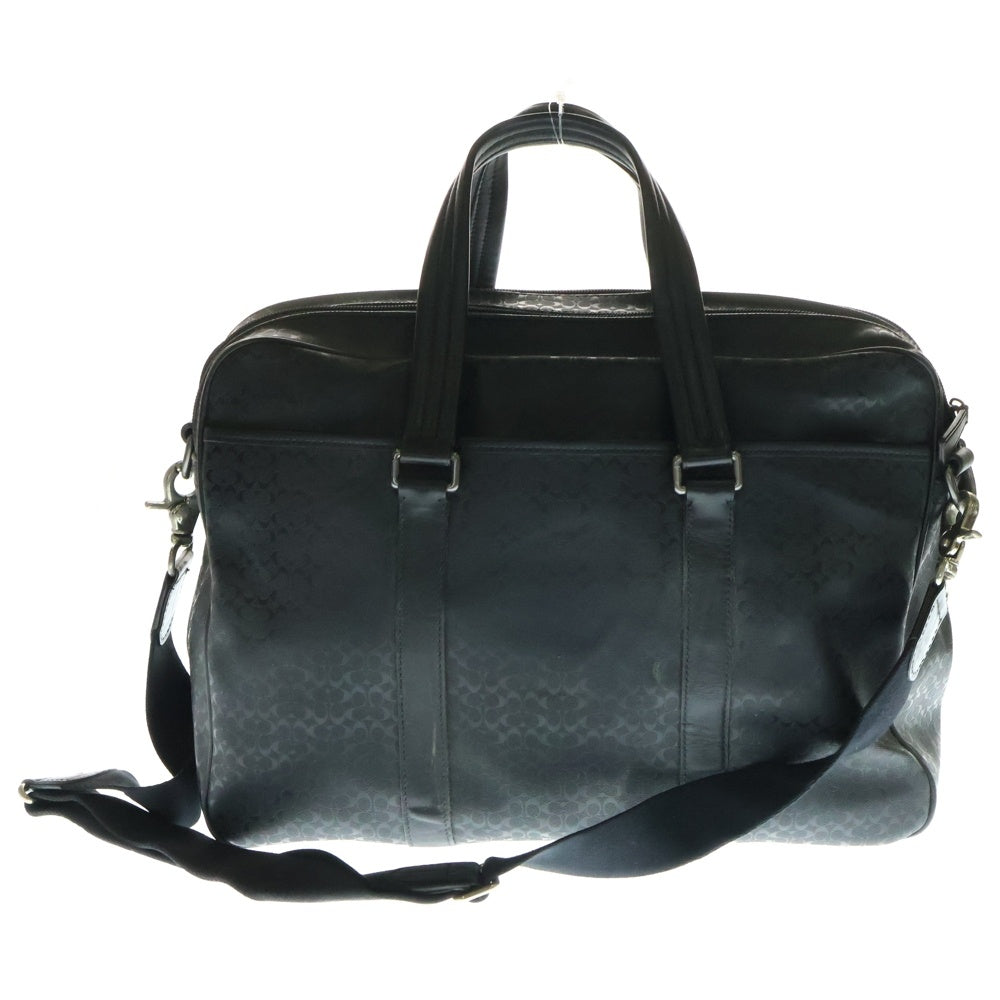 COACH(コーチ) シグネチャーロゴ 2WAY ビジネスショルダーバッグ ハンドバッグ ブラック K1269-F70766