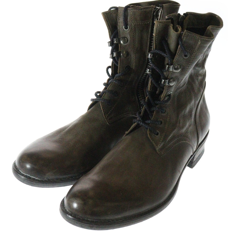 5351 POUR LES HOMMES(5351プールオム) レースアップ レザーエンジニアブーツ マウンテンブーツ ブラウン 0210062012