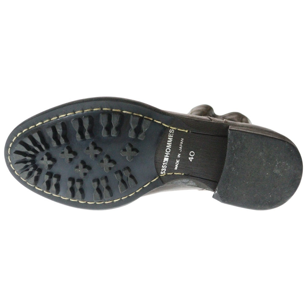 5351 POUR LES HOMMES(5351プールオム) レースアップ レザーエンジニアブーツ マウンテンブーツ ブラウン 0210062012