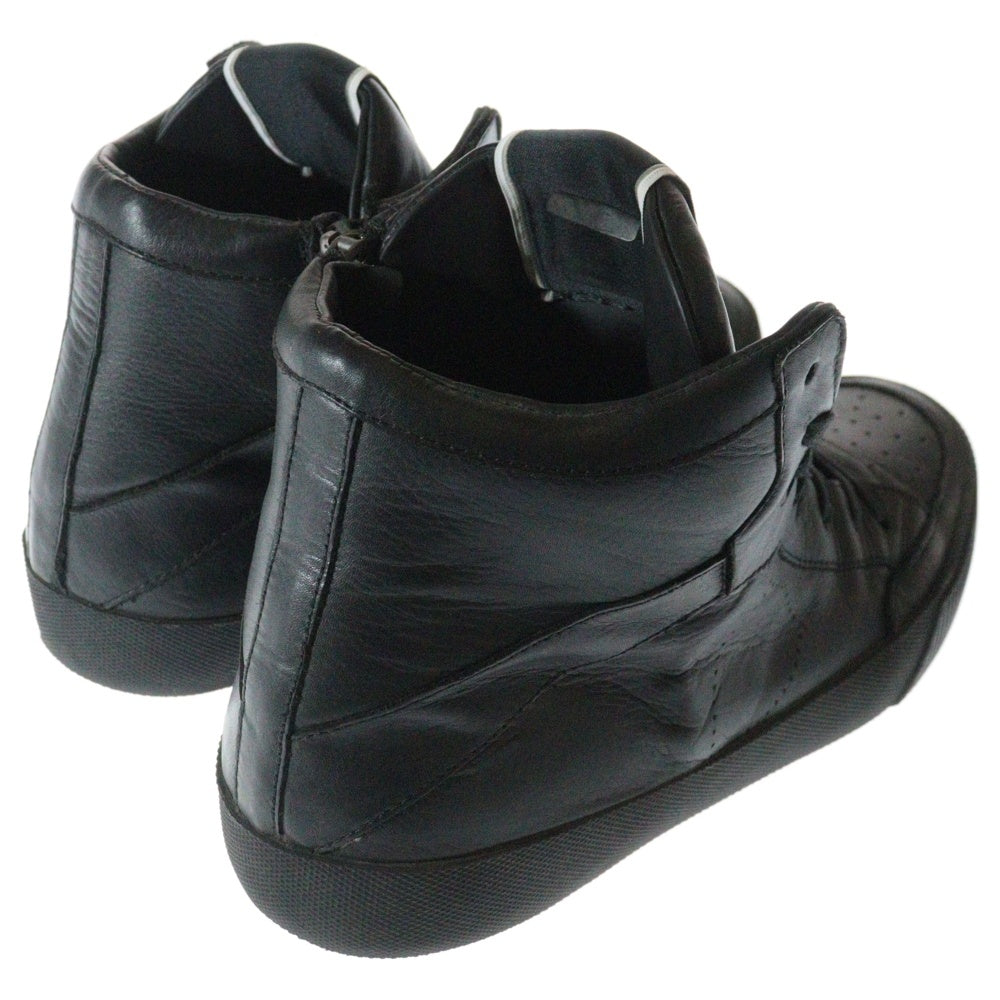 PHILIPPE MODEL(フィリップモデル) サイドジップ レザーミッドカットスニーカー ブラック