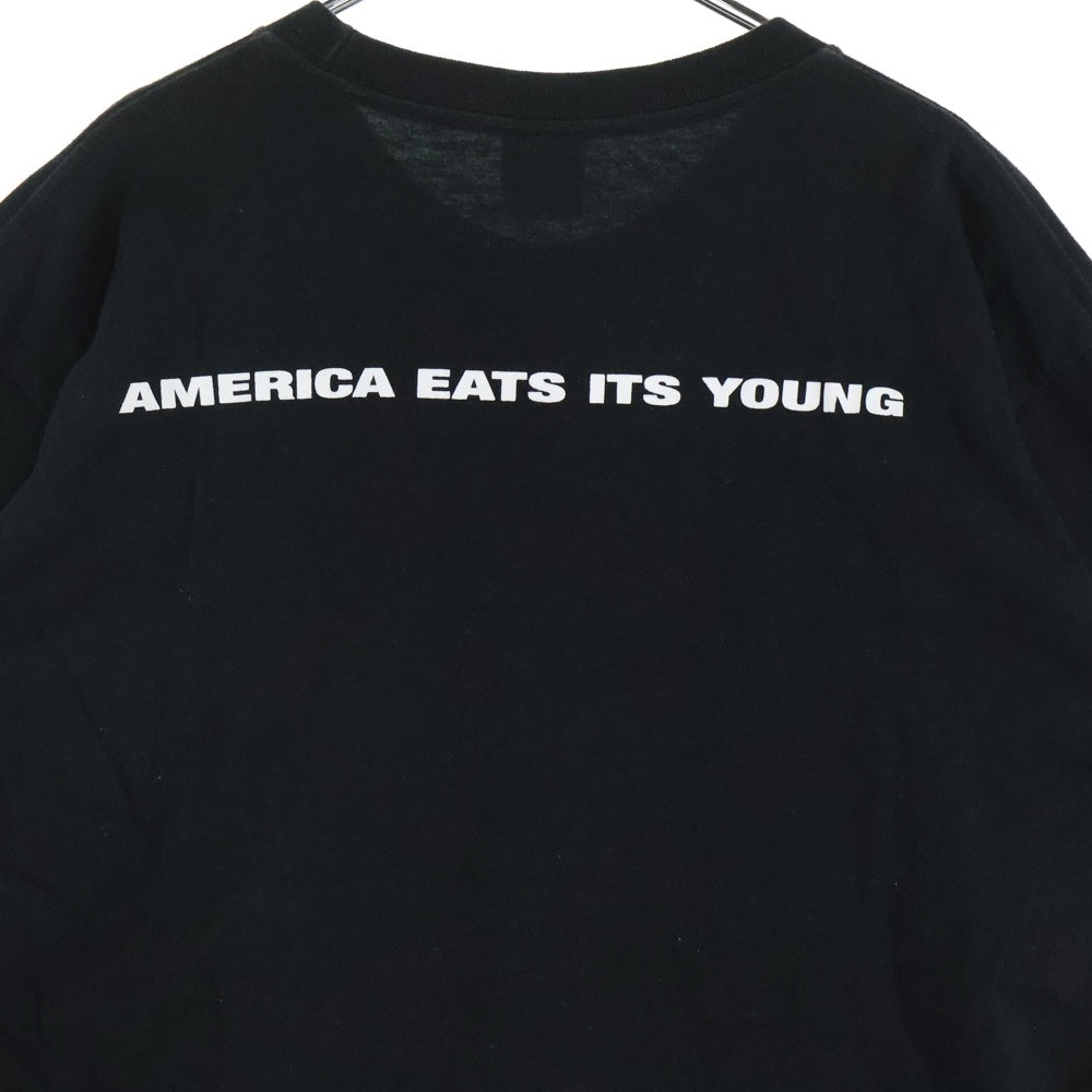 SUPREME(シュプリーム) 21AW America Eats Its Young Tee アメリカ イーツ イッツ ヤング フォトプリントTシャツ 半袖クルーネックカットソー ブラック
