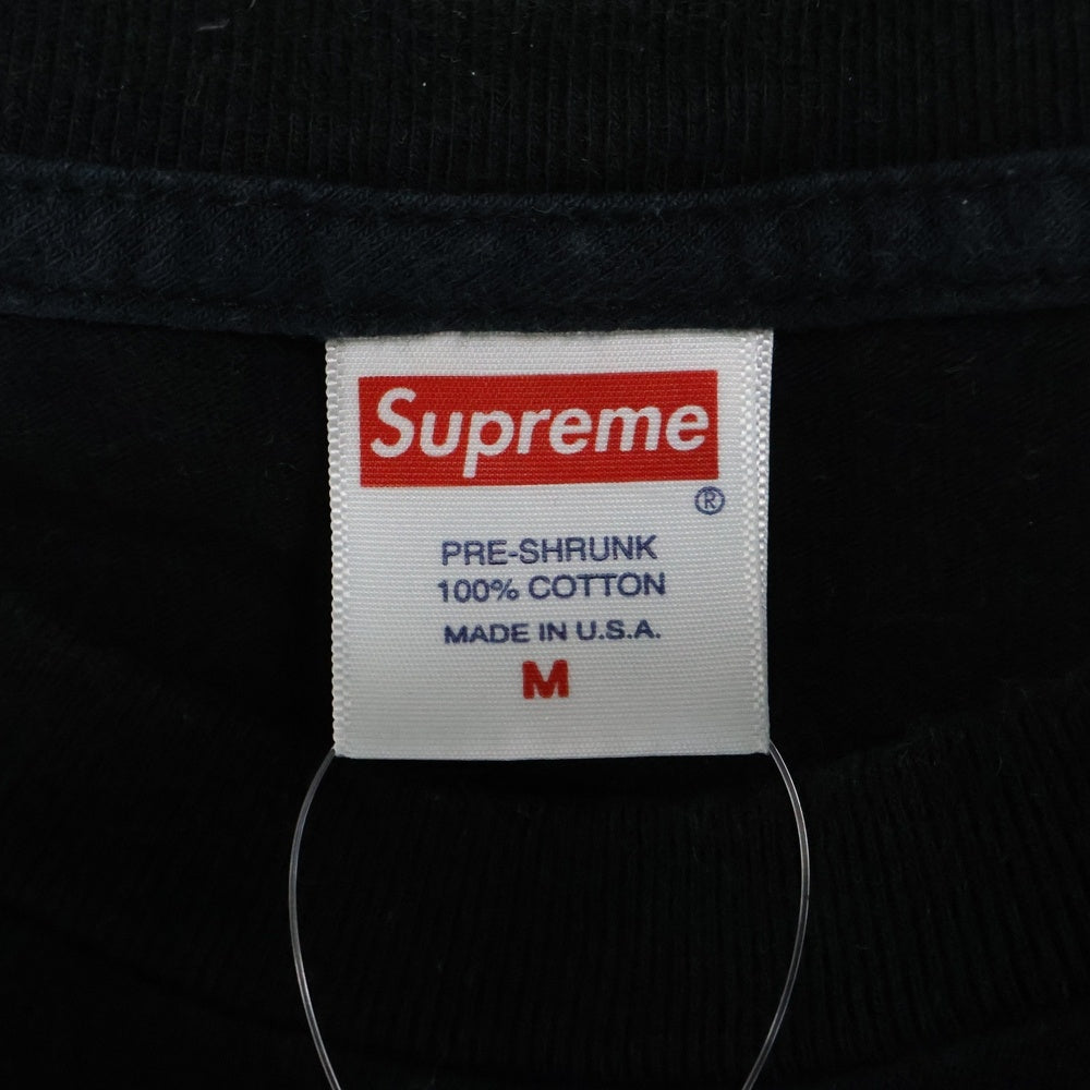 SUPREME(シュプリーム) 21AW America Eats Its Young Tee アメリカ イーツ イッツ ヤング フォトプリントTシャツ 半袖クルーネックカットソー ブラック