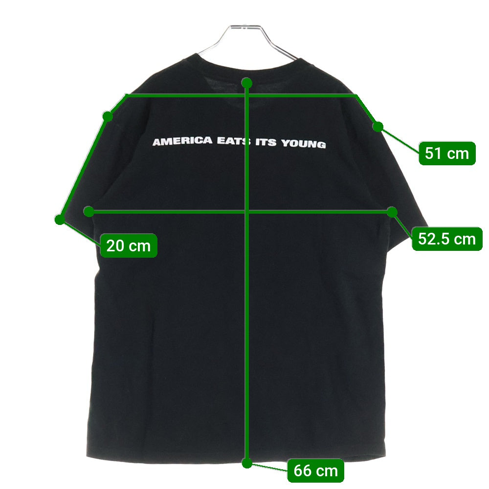 SUPREME(シュプリーム) 21AW America Eats Its Young Tee アメリカ イーツ イッツ ヤング フォトプリントTシャツ 半袖クルーネックカットソー ブラック