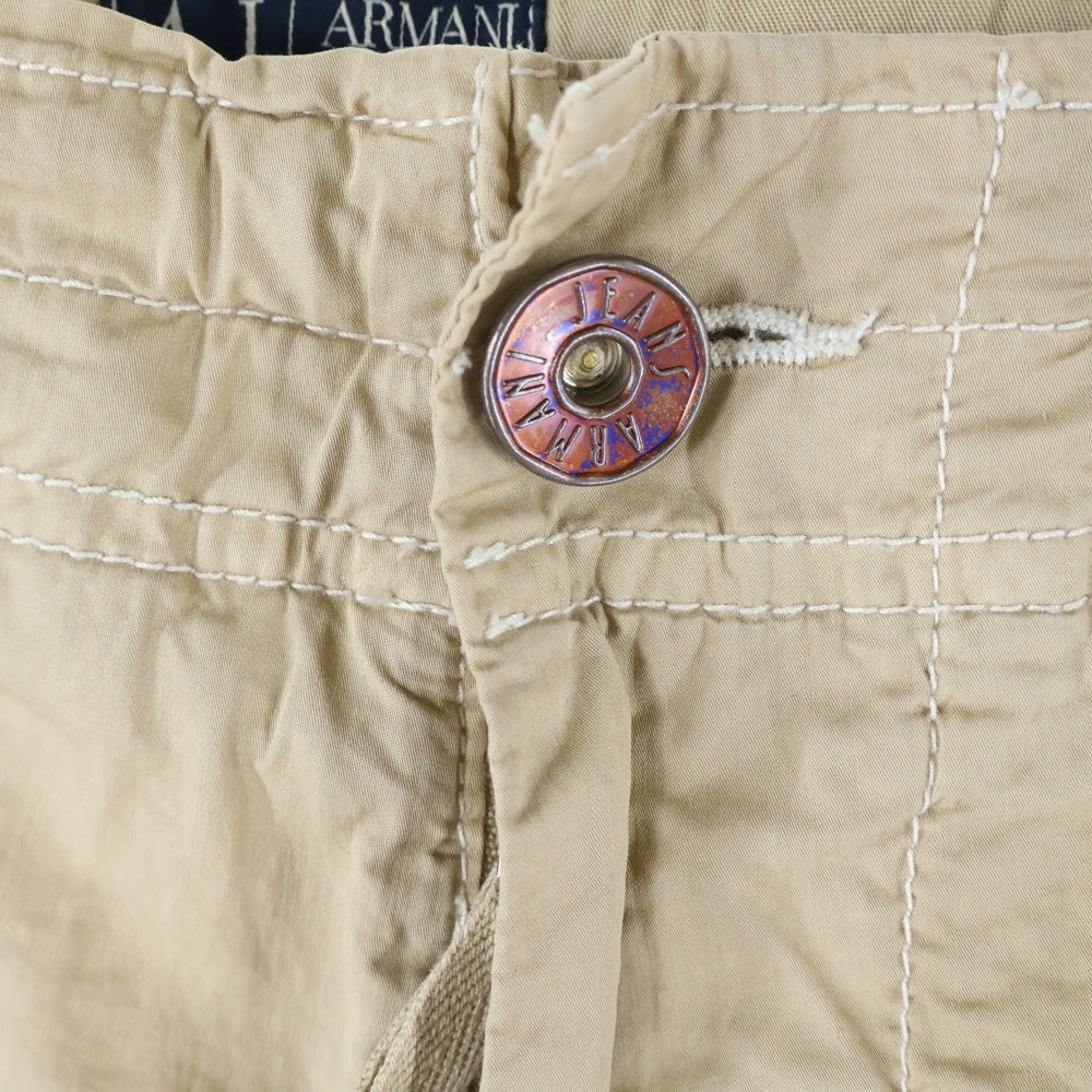 ARMANI JEANS(アルマーニ ジーンズ) コットンカーゴパンツ ベージュ F6P74AZ-E1
