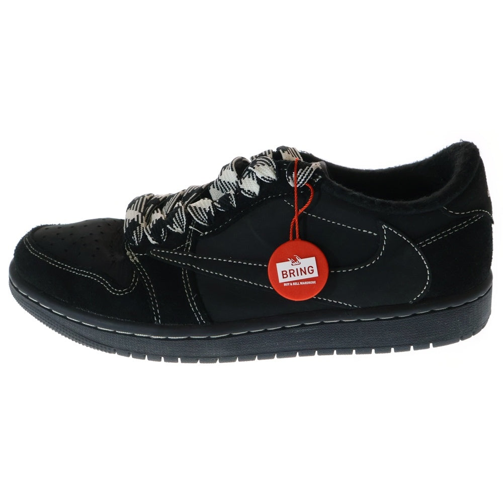 NIKE(ナイキ) ×TRAVIS SCOTT AIR JORDAN 1 LOW OG SP BLACK PHANTOM トラヴィススコット エアジョーダン1 ブラックファントム ローカットスニーカー US7.5/25.5cm DM7866-001