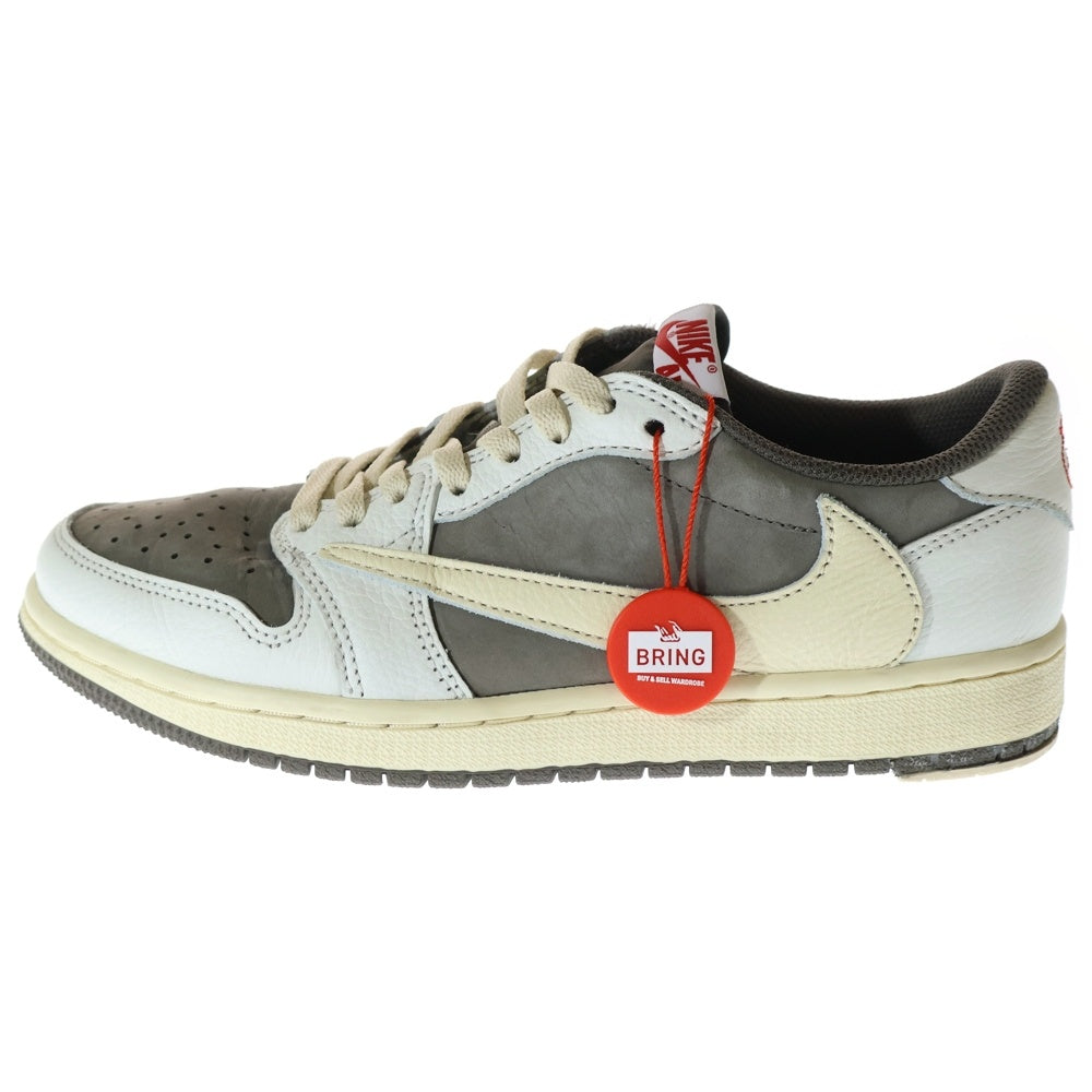 NIKE(ナイキ) ×TRAVIS SCOTT AIR JORDAN 1 LOW OG REVERSE MOCHA トラヴィススコット エアジョーダン1 リバースモカ ローカットスニーカー US7.5/25.5cm DM7866-162