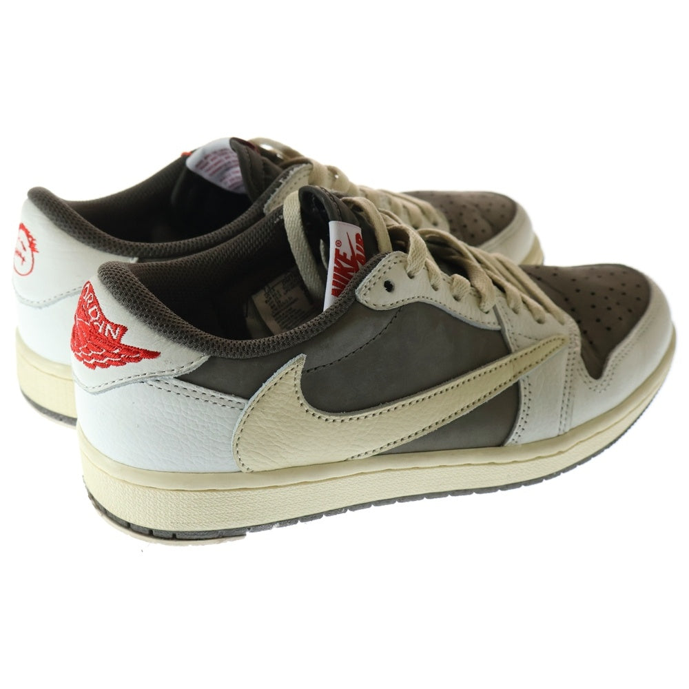 NIKE(ナイキ) ×TRAVIS SCOTT AIR JORDAN 1 LOW OG REVERSE MOCHA トラヴィススコット エアジョーダン1 リバースモカ ローカットスニーカー US7.5/25.5cm DM7866-162