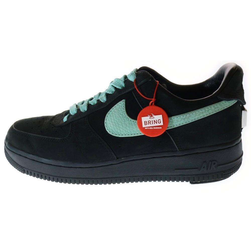 NIKE(ナイキ) ×TIFFANY&CO AIR FORCE 1 LOW 1837 BLACK DZ1382-001 ティファニー エアフォース1 1837 ローカットスニーカー ブラック US7.5/25.5cm DZ1382-001