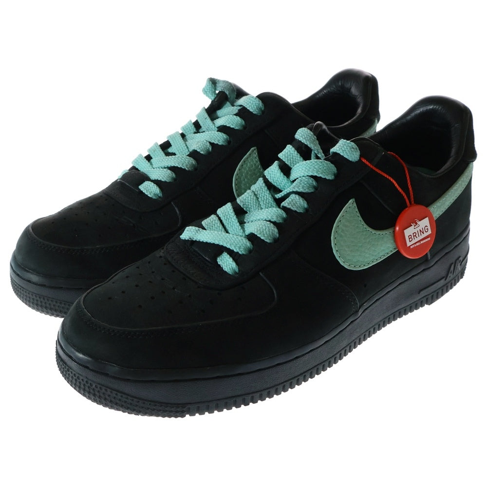 NIKE(ナイキ) ×TIFFANY&CO AIR FORCE 1 LOW 1837 BLACK DZ1382-001 ティファニー エアフォース1 1837 ローカットスニーカー ブラック US7.5/25.5cm DZ1382-001