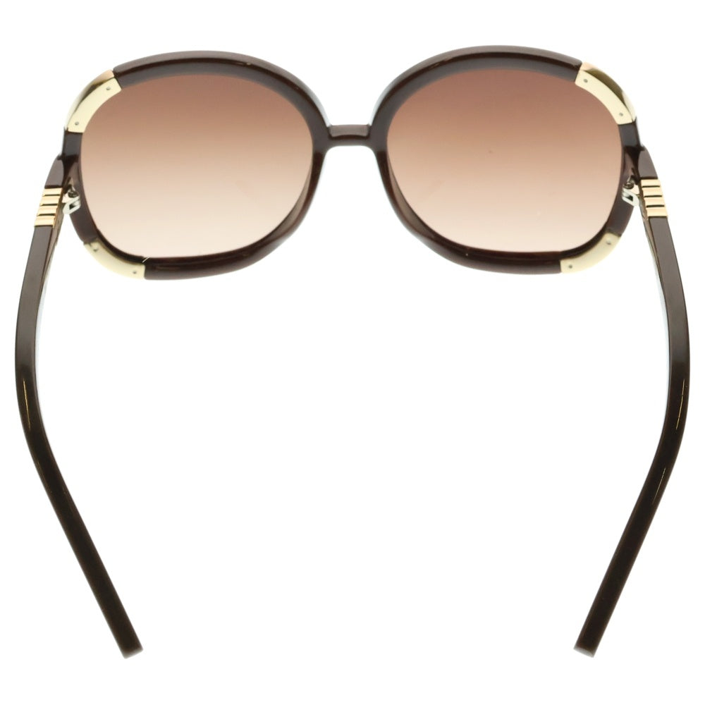 Chloe(クロエ) オーバルフレーム ラインストーン付き グラデーションレンズ サングラス メガネ 眼鏡 ブラウン CL2219