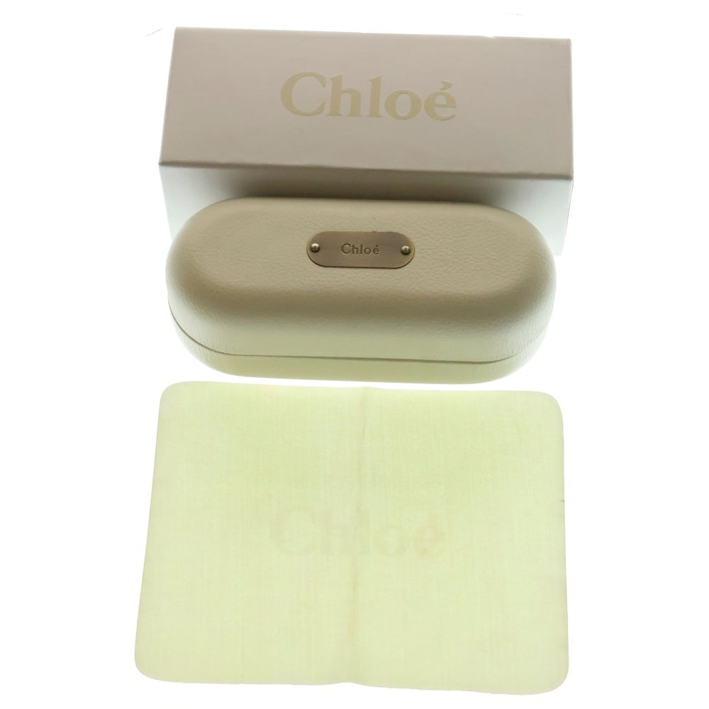 Chloe(クロエ) オーバルフレーム ラインストーン付き グラデーションレンズ サングラス メガネ 眼鏡 ブラウン CL2219