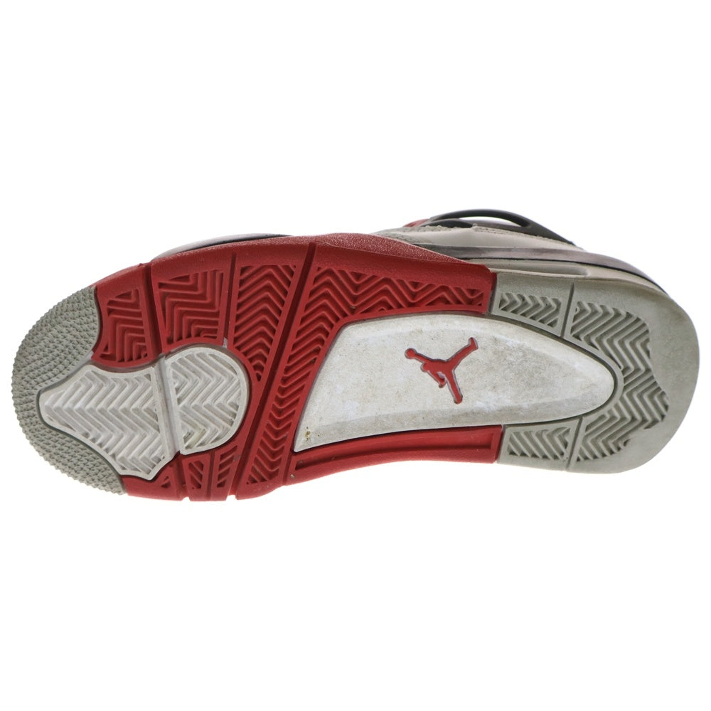 NIKE(ナイキ) GS AIR JORDAN 4 OG Fire Red エアジョーダン 4 ファイヤーレッド ハイカットスニーカー レディース ホワイト/レッド US5Y/23.5cm 408452-160
