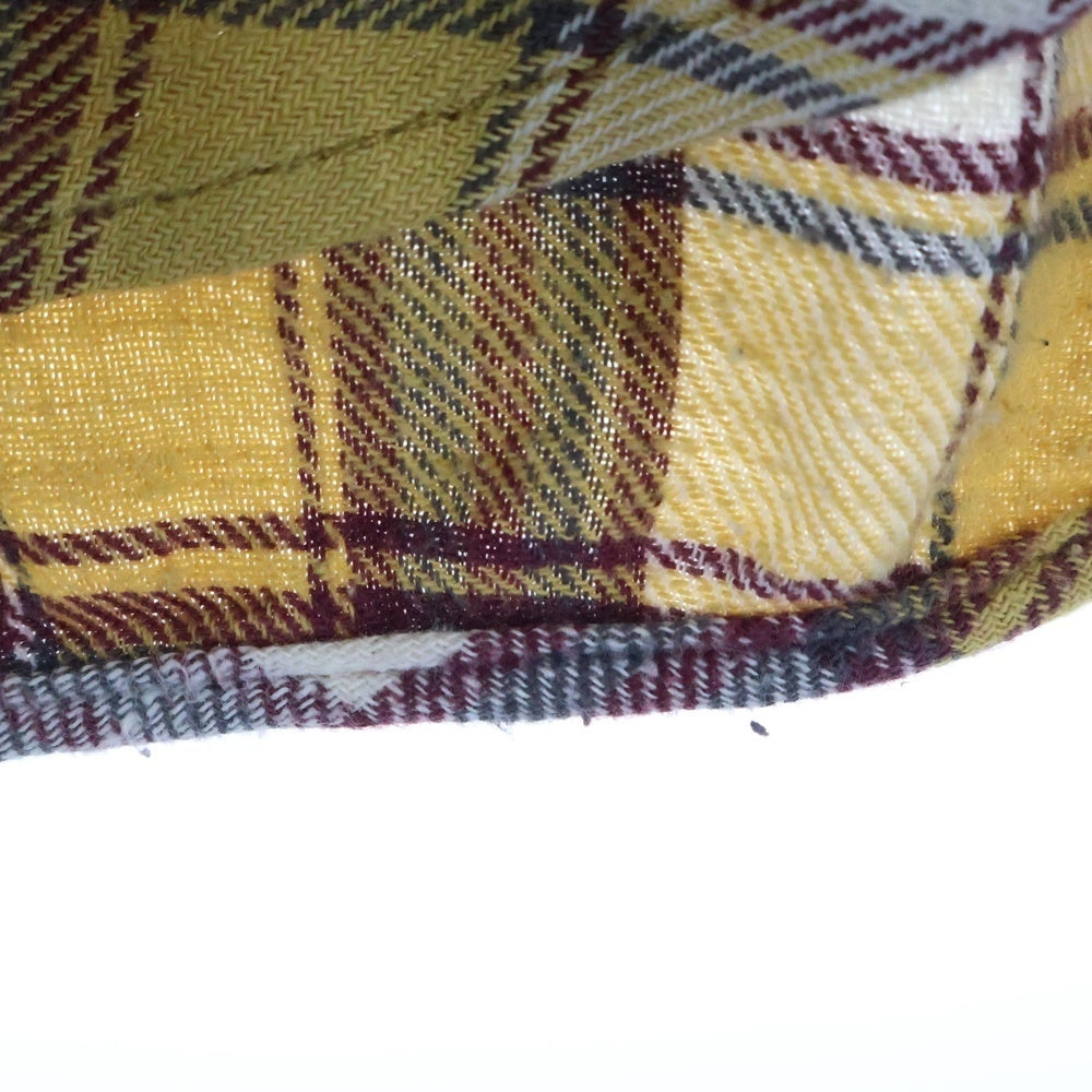 NEIGHBORHOOD(ネイバーフッド) 12SS DEAD WOOD CHECK/C-SHIRT.LS デッドウッド チェック スナップボタン 長袖シャツ イエロー/レッド 121SPNH-SHM01