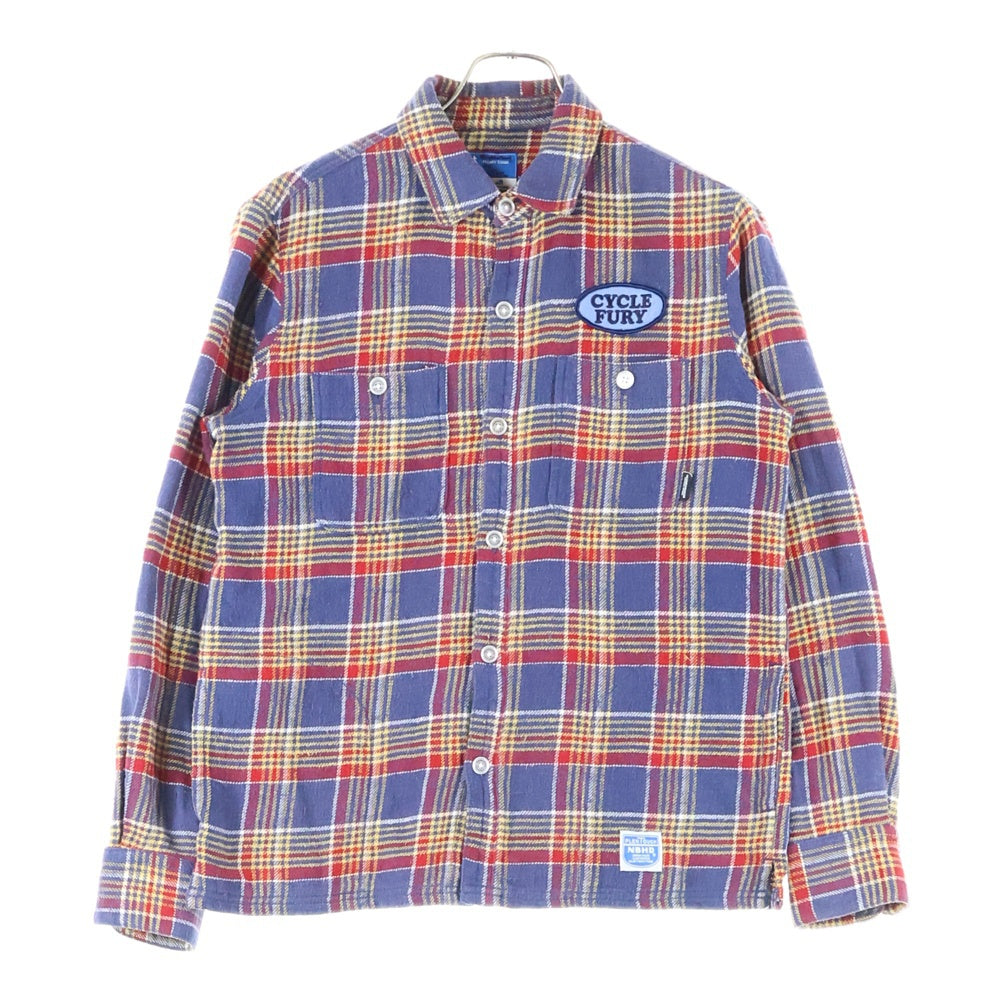 NEIGHBORHOOD(ネイバーフッド) 12SS KINGCHECK/C-SHIRT.LS コットン キングチェック 長袖シャツ マルチカラー 121SPNH-SHM02