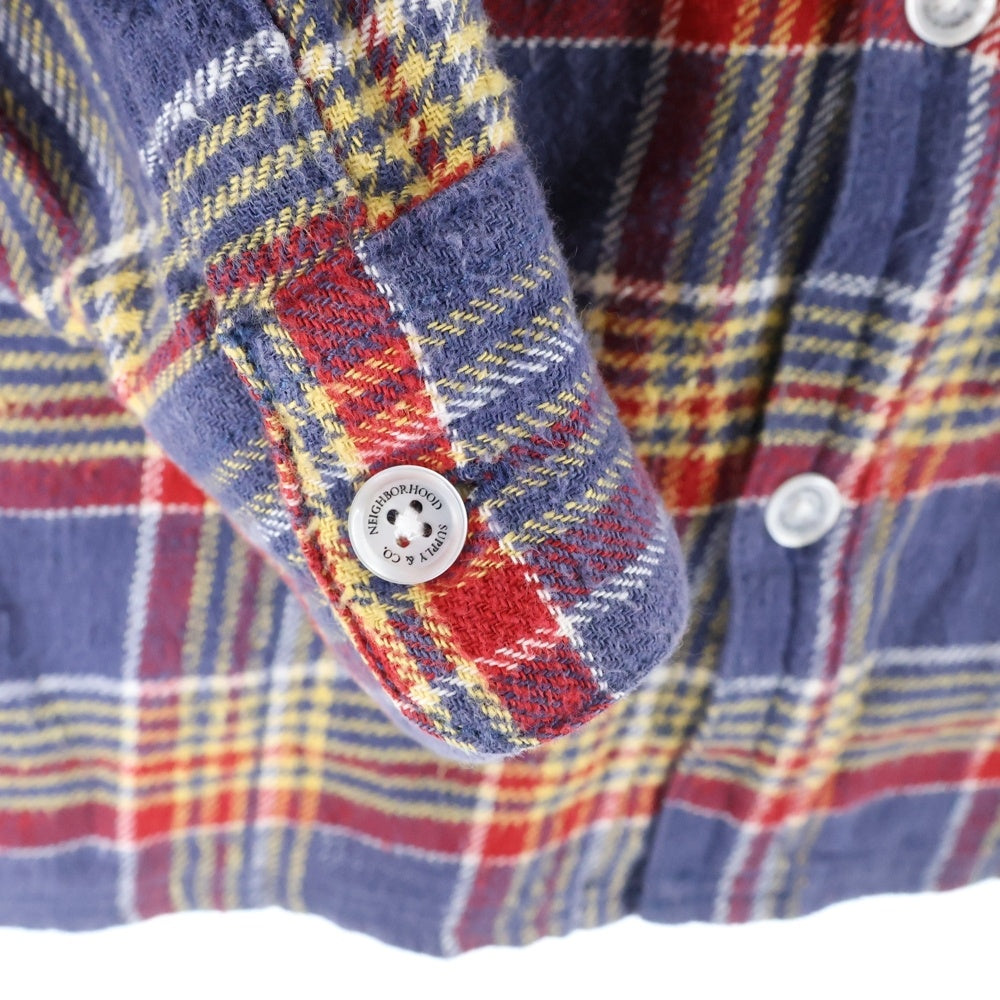 NEIGHBORHOOD(ネイバーフッド) 12SS KINGCHECK/C-SHIRT.LS コットン キングチェック 長袖シャツ マルチカラー 121SPNH-SHM02