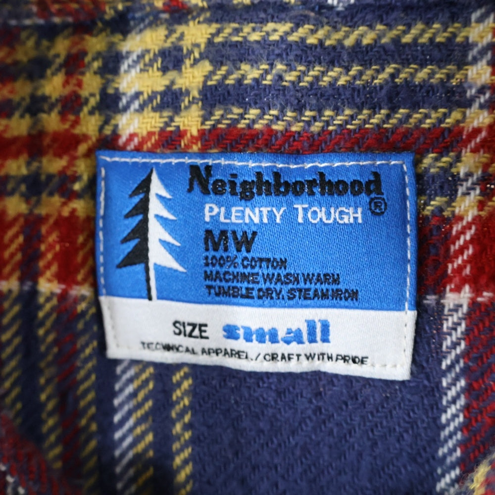 NEIGHBORHOOD(ネイバーフッド) 12SS KINGCHECK/C-SHIRT.LS コットン キングチェック 長袖シャツ マルチカラー 121SPNH-SHM02